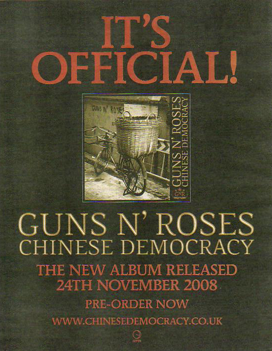 download album gnr chinese democracy